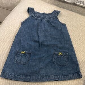 Carter's Blue Denim Kids Dress with Pocket Details